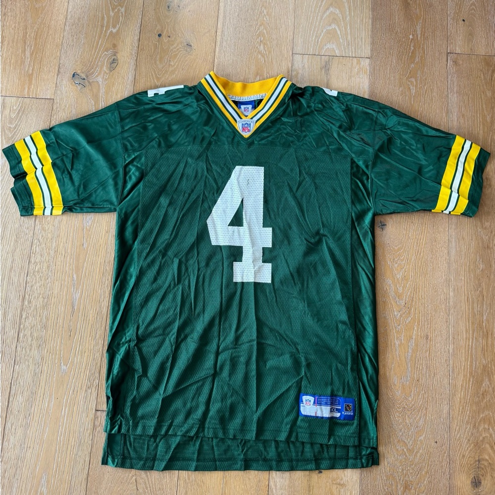 Brett Favre 4 Packers NFL Reebok jersey XL